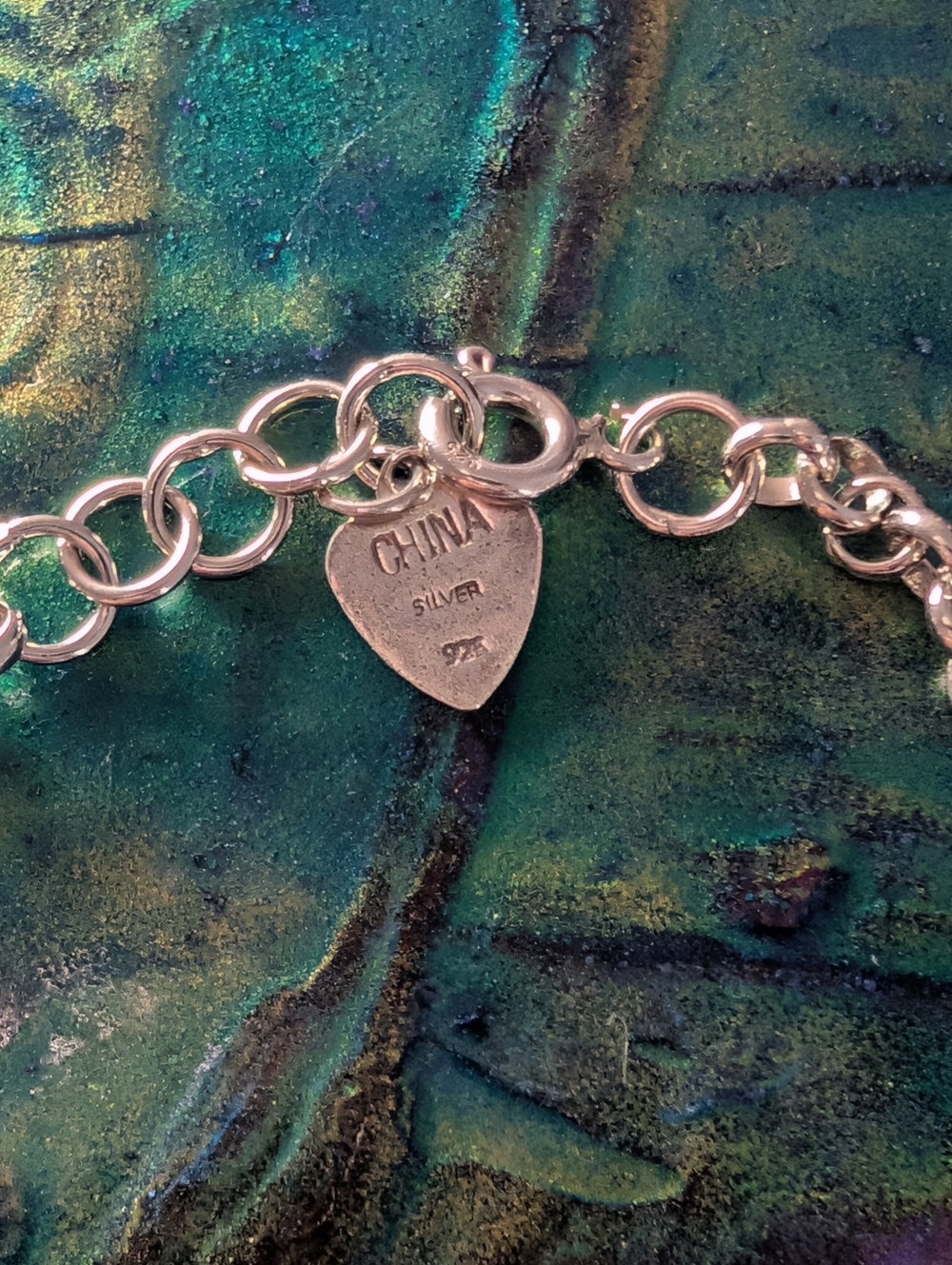8" 925 Solid Sterling Silver Mini Sea Creature Ocean Charm Bracelet - Picture 7 of 10